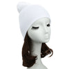 New Unisex Women Men Beanie Hat Solid Color Warm Hip-Hop Knitted Cap