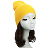 New Unisex Women Men Beanie Hat Solid Color Warm Hip-Hop Knitted Cap