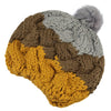 Fashion Women Cute Knitted Hat Crochet Faux Rabbit Fur Ball Beret Beanie Knit Ear Protectors Hats Girl Warm Cap