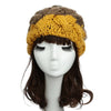 Fashion Women Cute Knitted Hat Crochet Faux Rabbit Fur Ball Beret Beanie Knit Ear Protectors Hats Girl Warm Cap