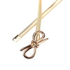 New Fashion Women Belt Bow Clasp Front Stretch Skinny Elastic Belt Bowknot Waist Strap Gold/Silver