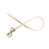 New Fashion Women Belt Bow Clasp Front Stretch Skinny Elastic Belt Bowknot Waist Strap Gold/Silver