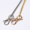 New Fashion Women Belt Bow Clasp Front Stretch Skinny Elastic Belt Bowknot Waist Strap Gold/Silver