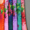 New Fashion Women Chiffon Scarf Colorful Floral Pattern Print Gradient Long Shawl Pashmina Elegant Thin Scarf