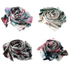 Vintage Women Silk Scarf Chinese Ink And Wash Print Long Scarves Shawl Pashmina