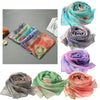 New Women Romantic Chiffon Scarf Floral Print Long Thin Scarves Shawl Pashmina