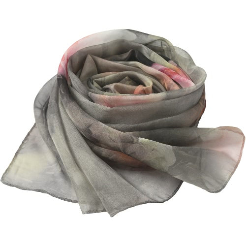 New Women Romantic Chiffon Scarf Floral Print Long Thin Scarves Shawl Pashmina