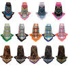 New Fashion Women Square Scarf Contrast Color Print Headband Kerchief Chic Shawl Pashmina