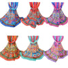 New Women Chiffon Scarf Geometric Floral Print Contrast Long Thin Pashmina Silk Shawl