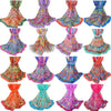 New Women Chiffon Scarf Geometric Floral Print Contrast Long Thin Pashmina Silk Shawl