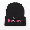 Unisex Men Women Beanies Knitted Hat Believe Letter Skullies Baggy Hip Pop Winter Bonnet Caps Black