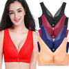 Women Plus Size Bra Wireless Antibacterial Adjustable Anti Sagging Thin Bras 3/4 Cup Brassiere