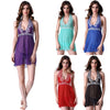 امرأة مثيرة شباك الدانتيل الشبكة babydoll عارية الذروة الخصر G-String Chemise Dress ملابس النوم الملابس الداخلية