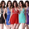 امرأة مثيرة شباك الدانتيل الشبكة babydoll عارية الذروة الخصر G-String Chemise Dress ملابس النوم الملابس الداخلية
