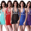امرأة مثيرة شباك الدانتيل الشبكة babydoll عارية الذروة الخصر G-String Chemise Dress ملابس النوم الملابس الداخلية