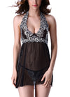 امرأة مثيرة شباك الدانتيل الشبكة babydoll عارية الذروة الخصر G-String Chemise Dress ملابس النوم الملابس الداخلية