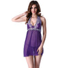 امرأة مثيرة شباك الدانتيل الشبكة babydoll عارية الذروة الخصر G-String Chemise Dress ملابس النوم الملابس الداخلية