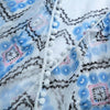 Sexy Women Swimwear Cover Up  Breathable Chiffon Geometric Print Beach Sun-Proof  Bikini Cover Up White