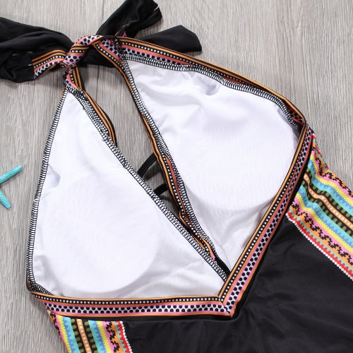 مثير المرأة قطعة واحدة ملابس السباحة طباعة ارتداءها ضمادة الرسن قطع ملابس الشاطئ ثوب السباحة عارية الذراعين Monokini