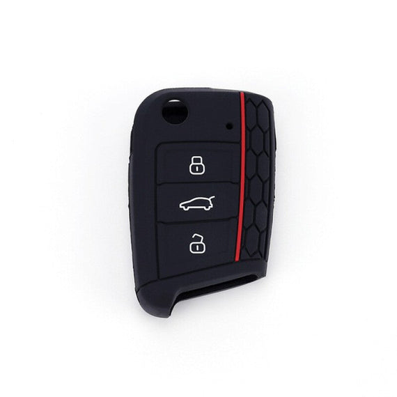 Golf 7 Octavia Premium Silicone Key Case - Black