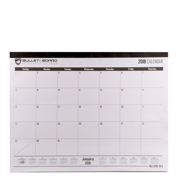 BulletinBoard تقويم حائط مضاد للرصاص