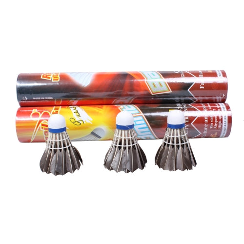 12PCS Black Badminton Goose Feather Cork Shuttlecocks Outdoor Sports Accessories