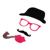 24Pcs Photo Props Mask Set for Wedding Christmas Birthday Party Beard Hat Glasses Lips Tobacco Pipe Creative Decoration