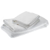 2pcs Simple Soft Pure White Cotton Bath Towels Set Drying Towel Washcloth for Hotel Home Use