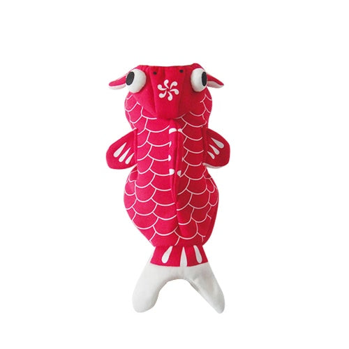 Soft Lovely Pet Dog Puppy Clothes Coat Lovely Red Goldfish Costume for Spring Autumn M