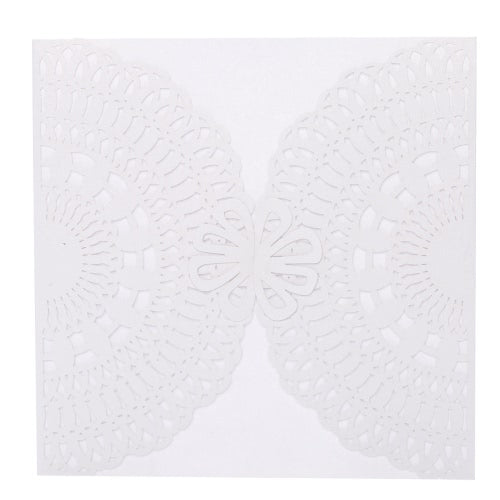 20pcs بطاقة دعوة حفل زفاف رومانسي رومانسي حساسة للسيارة المأدبة النمط المنحوت