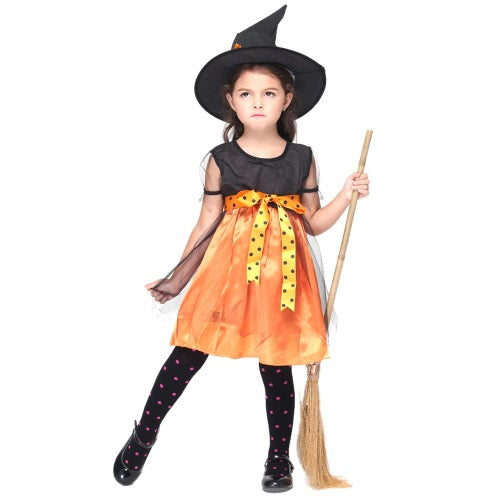 Festnight Cosplay Let's Pretend Pretty Witch Costume Cute Fairytale Sorceress Child Costumes Halloween Kids' Suit