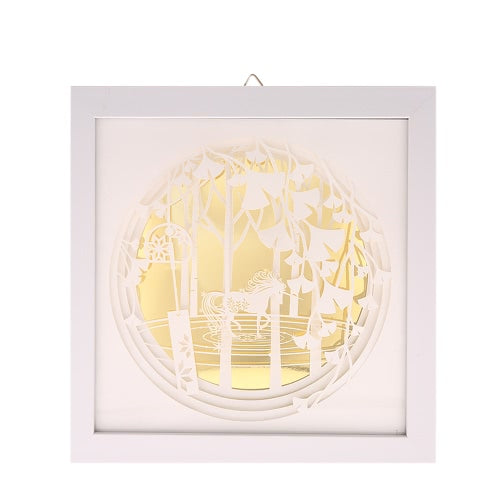 لوحة زخرفية ثلاثية الأبعاد الحديثة مع إطار ورق دقيق للنقش جدار جدار غرفة المعيشة ديكور ديكور 24*24 سم