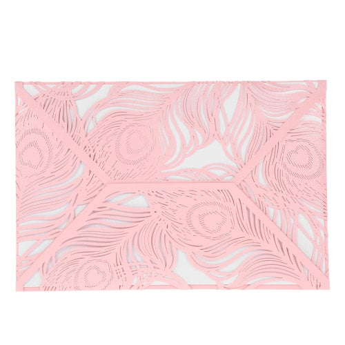 بطاقات دعوة رومانسية 10pcs + 10pcs أوراق داخلية + 10pcs الأظرف البيضاء الزفاف زخرفة حفلات حفلات الزفاف