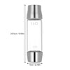 450ml Large Capacity Hydrogen Rich Water Bottle High Quality Simple Transparent Water Glass with Lid Portable BPA-free Business Nice Water Glass Cup with Cleaning Brush