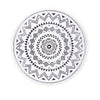 150cm Diameter Round Indian Mandala Beach Towel Wall Hanging Tapestry Mat Picnic Blanket Beach Shawl with Fringe Tassels for Holiday Travel