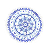 150cm Diameter Round Indian Mandala Beach Towel Wall Hanging Tapestry Mat Picnic Blanket Beach Shawl with Fringe Tassels for Holiday Travel