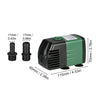 1500L/H 25W Submersible Water Pump for Aquarium Tabletop Fountains Pond Water Gardens and Hydroponic Systems with 2 Nozzles AC110V