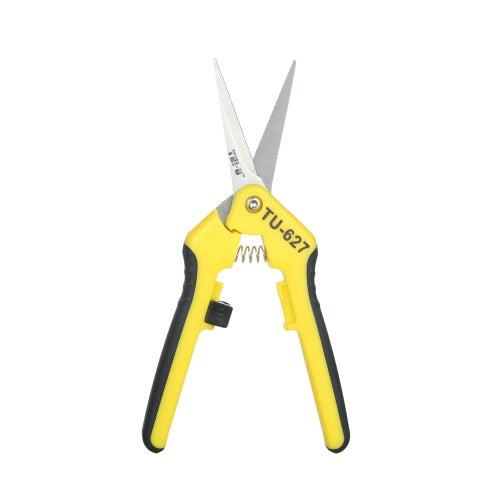 مقص تقليم يدوي للبستنة مقاس 6.5 بوصة، قاطع وظيفي مع شفرات مستقيمة من الفولاذ المقاوم للصدأ