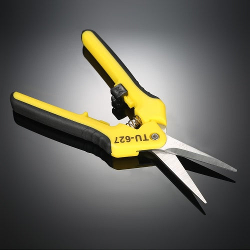 مقص تقليم يدوي للبستنة مقاس 6.5 بوصة، قاطع وظيفي مع شفرات مستقيمة من الفولاذ المقاوم للصدأ