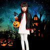 Unisex Kids Halloween Cloak with Ox Horn Hood Cosplay Role Play Party Cape Costumes for Boys Girls Orange