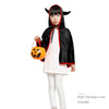 Unisex Kids Halloween Cloak with Ox Horn Hood Cosplay Role Play Party Cape Costumes for Boys Girls Orange