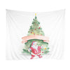 150 * 130cm Christmas Printed Art Tapestry Soft Polyester Wall Hanging Tapestry Christmas Decorations for Living Room Bedroom