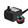 180L/H 2.5W مضخة مياه غاطسة مع 4 LED LED LED هادئ للغاية لخزان السمك أحواض البوند