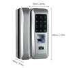 Single Open Door Fingerprint Lock Fingerprint & Touchscreen Smart Lock Digital Glass Door Lock