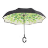 Hands-free Dual Layers Reverse Weatherproof Car Advertising Umbrella Waterproof Inverted   Umbrellas