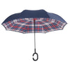 Hands-free Dual Layers Reverse Weatherproof Car Advertising Umbrella Waterproof Inverted   Umbrellas