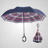Hands-free Dual Layers Reverse Weatherproof Car Advertising Umbrella Waterproof Inverted   Umbrellas
