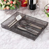 5-Compartments Mesh Metal Flatware Tray
