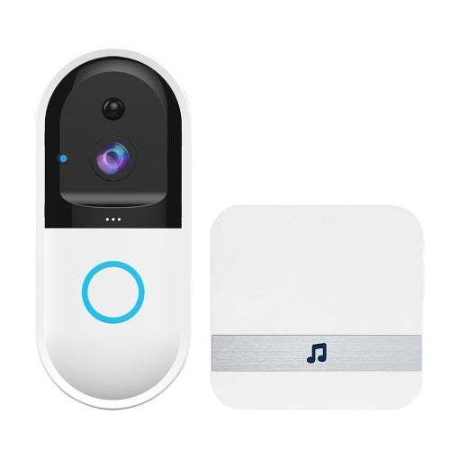 WiFi Video DoorBell Wireless Home Security Camera HD 720P Visual Real-time Intercom Video Bell with  166 Degree Lens