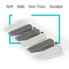 Door Stopper Wall Door Blocker Wedge Children Kids Protector Decorative Security Flexible PVC Stops White